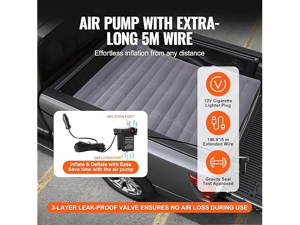 Truck Bed Air Mattress, for 5.5-5.8 ft Full Size