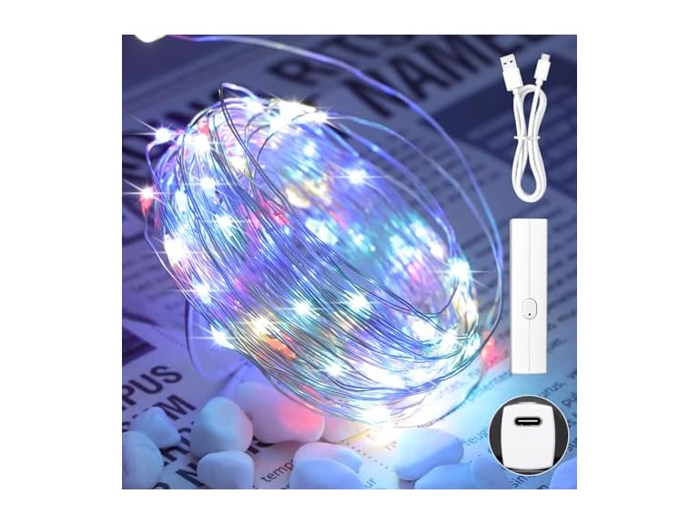 Lakumu KN0001 66FT(33*2) Multicolor Fairy Lights