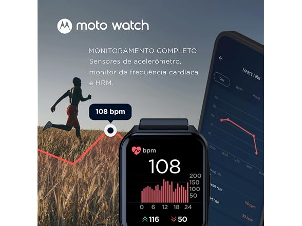 Motorola Moto Watch 70 1.69' Phantom