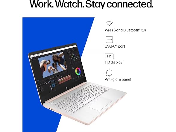 HP 14 Laptop Intel Celeron N4500 8GB Mem