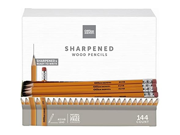 Office Depot® Brand Gravity Feed Woodcase Pre-Sharpened Pencils