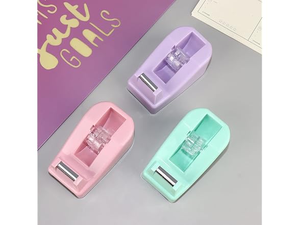 Buqoo Desktop Tape Dispenser Non-Skid (Purple)