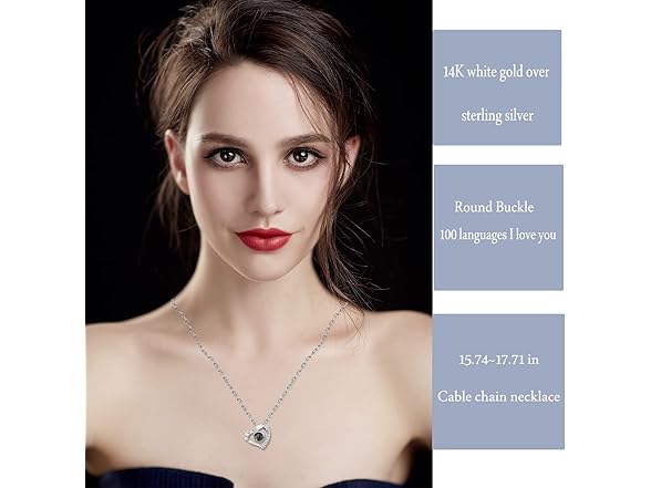 Anish 100 Languages Love Necklace