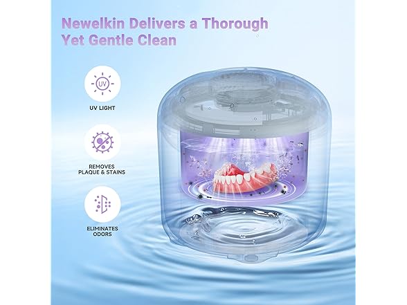 Ultrasonic Retainer Cleaner 25W White