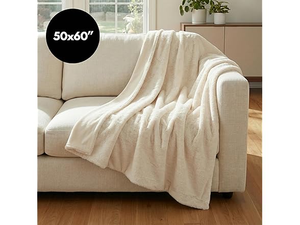 Americanflat Faux Fur Throw Blanket
