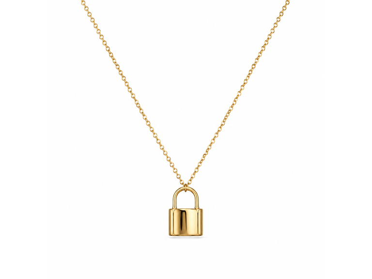 18K Gold Plated Locket Pendant Necklace