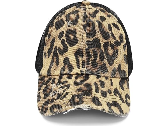 Bocianelli Women (OS) Criss Ponycap B-blackleopard