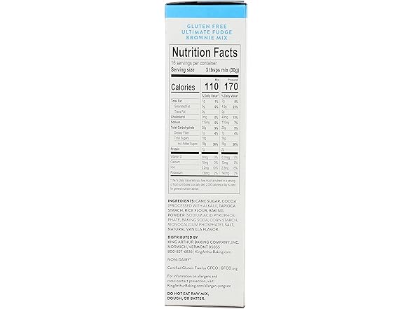 King Arthur, Gluten Free Brownie Mix, 17 Ounce