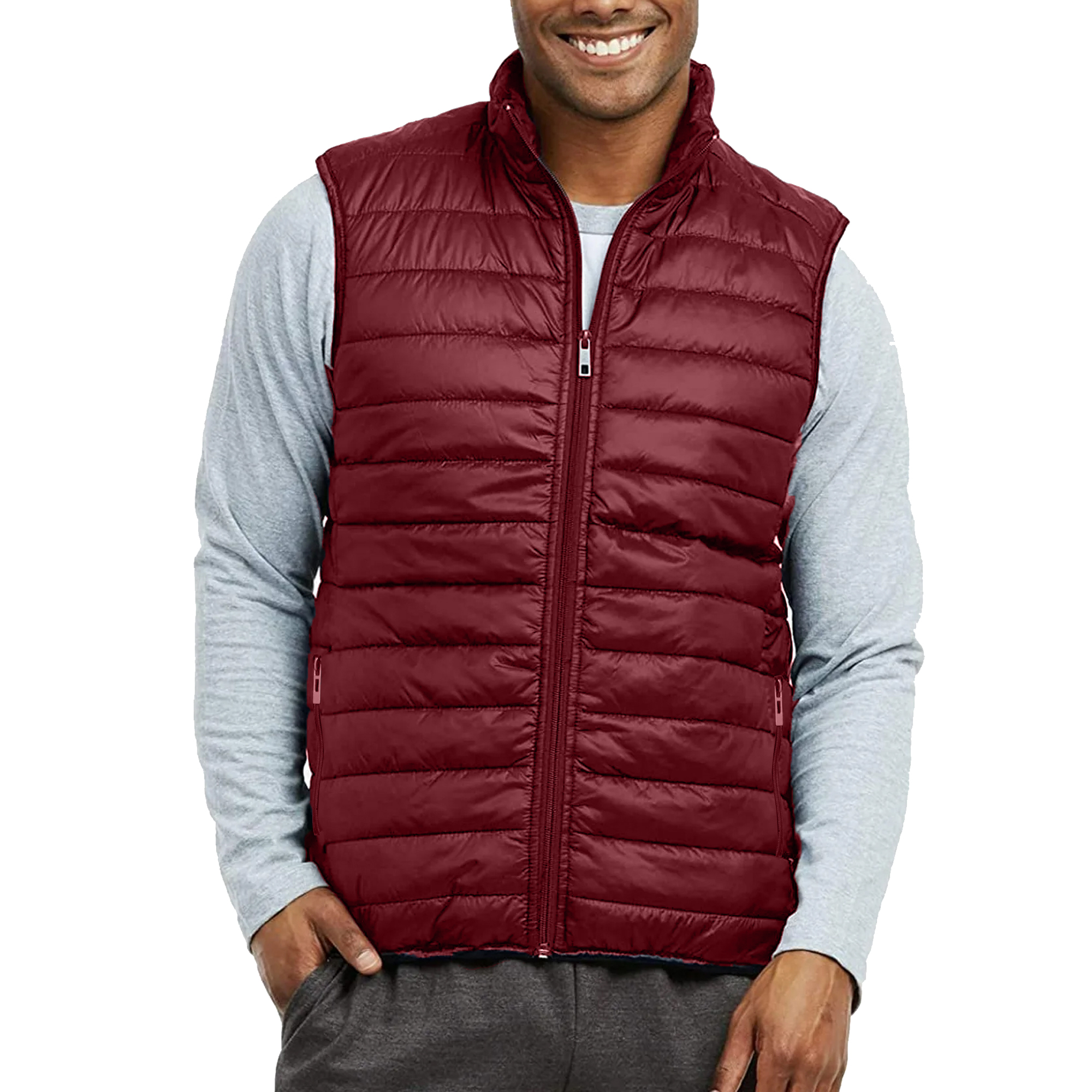 Mens Packable Midweight Puffer Vest (XS-2XL) - Gallery 18