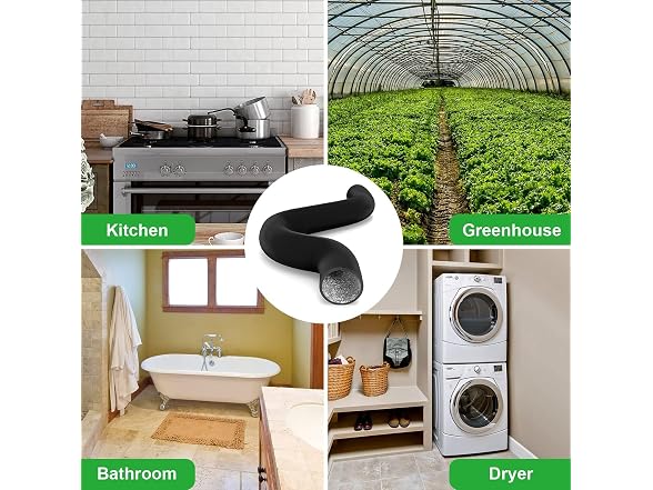 iPower 4 inch 25 feet Flexible Air