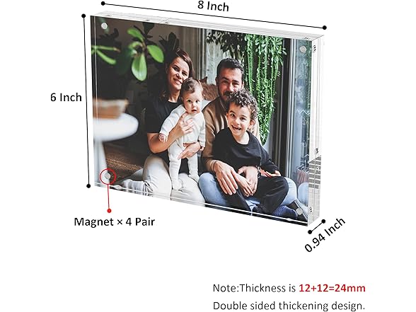 Hongtuocb Acrylic Clear Picture Frame