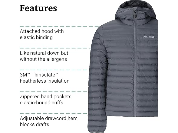 Marmot (S) Mens Echo Featherless Hoody