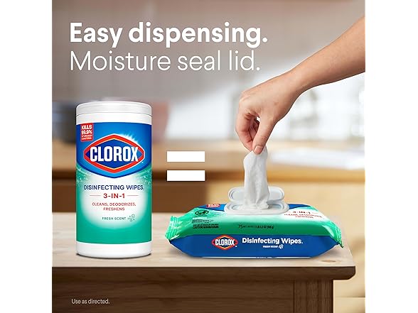 Clorox Fresh Wipes 75ct (3pk)