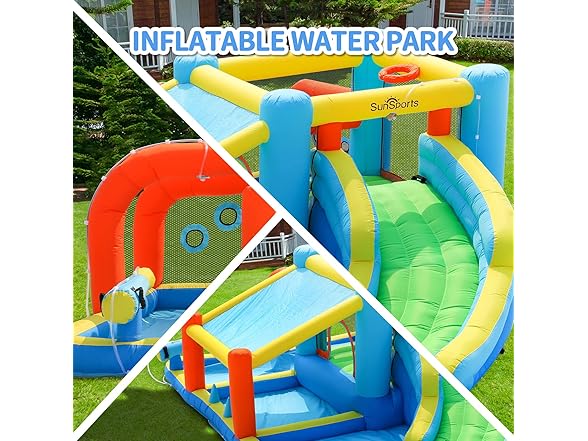 Sunshade Inflatable Water Slide