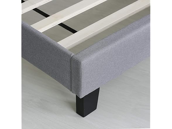 Furinno Laval Bed Frame Cal King, Glacier