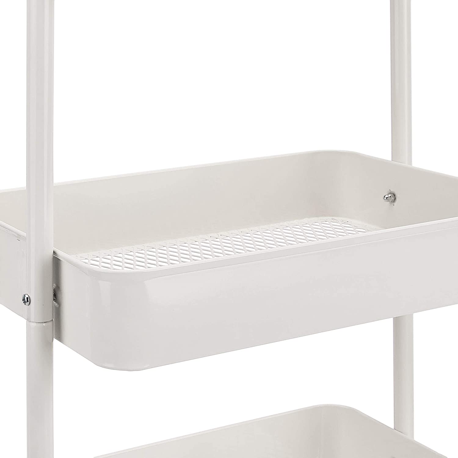 Amazon Basics 3-Tier Rolling Cart, White - Gallery 9
