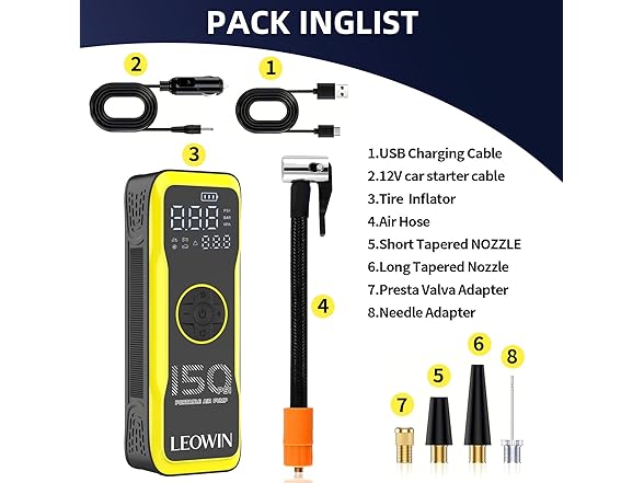 Digital Tire Air Pump