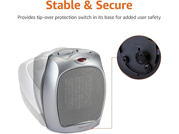 Amazon Basics Ceramic Space Heater 1500W