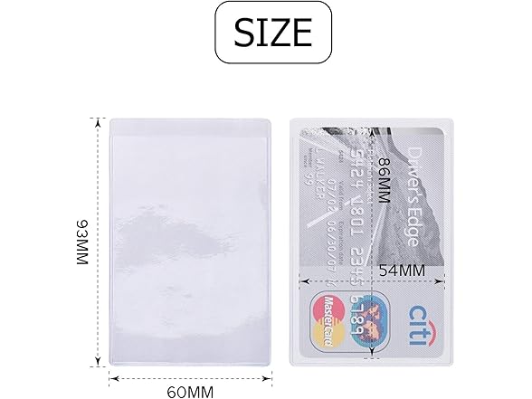 BronaGrand 50pcs Transparent Vertical ID