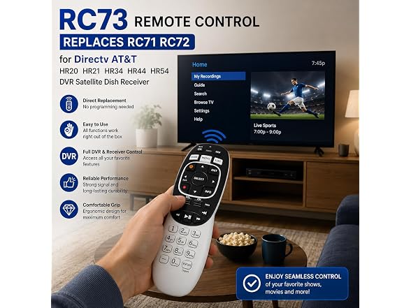 Remote Control Replacement For Directv