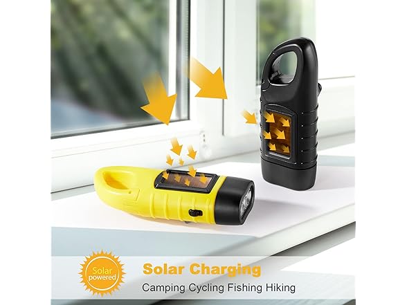 Mudder 4 Pack Hand Crank Flashlights