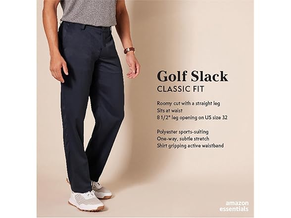 Amazon Essentials Mens ClassicFit Stretch Golf Pant