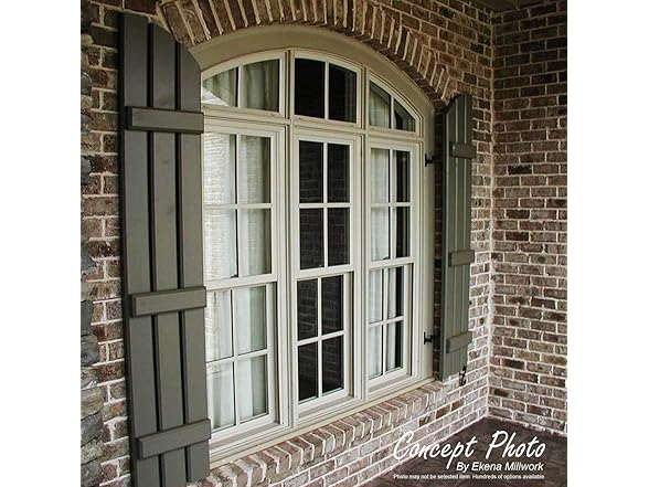 Ekena 10.75"x28" PVC Shutters, Green