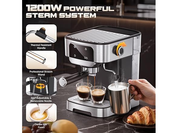 LERTIN Espresso Machine 20 Bar