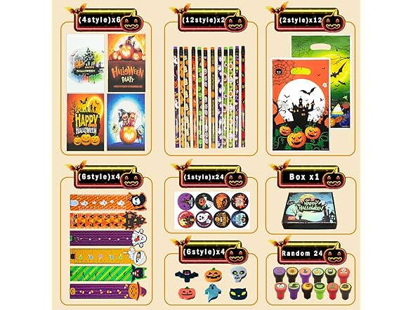 Keenvark 168 PCS Halloween Party Favors