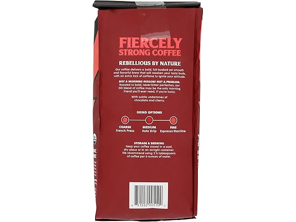 Death Wish Coffee, Organic Dark Roast Whole Bean