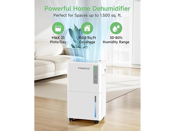 Trazico 1500 Sq.ft Dehumidifier