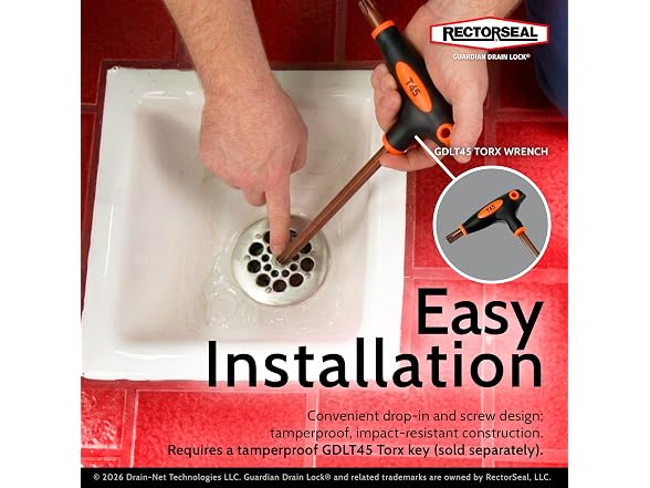 RectorSeal Guardian Drain Lock GDL2000