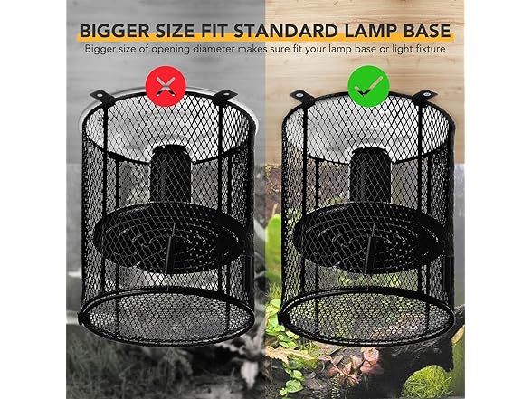 Simple Deluxe Reptile Heat Lamp Cage Hea