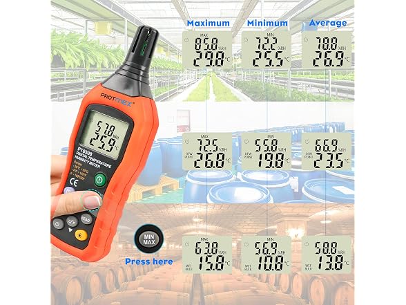 Protmex Temperature Humidity Meter