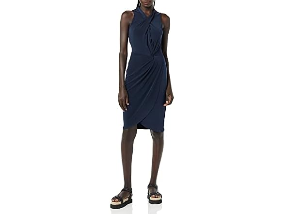 Amazon Essentials Women Sleeveless Crossover Dress