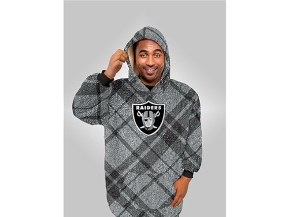 NFL Sherpa Flannel Hoodie Blanket - Choose Team