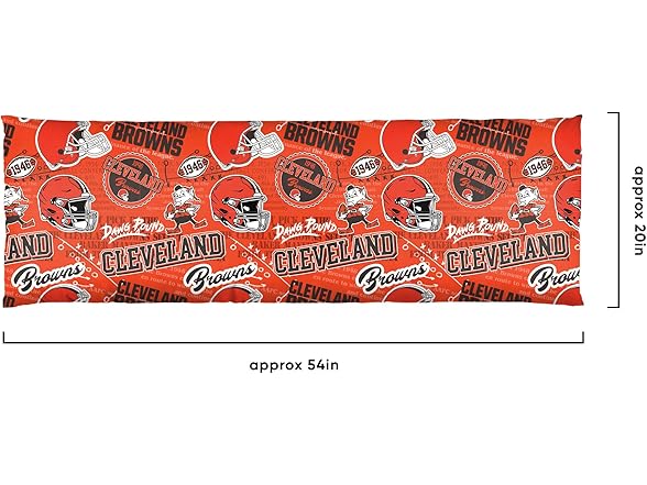 CLEVELAND BROWNS Plush Body Pillow