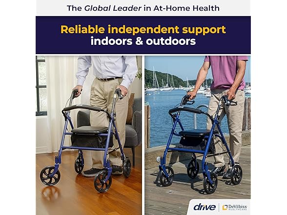 Drive Medical Drive Medical Rollator Blue