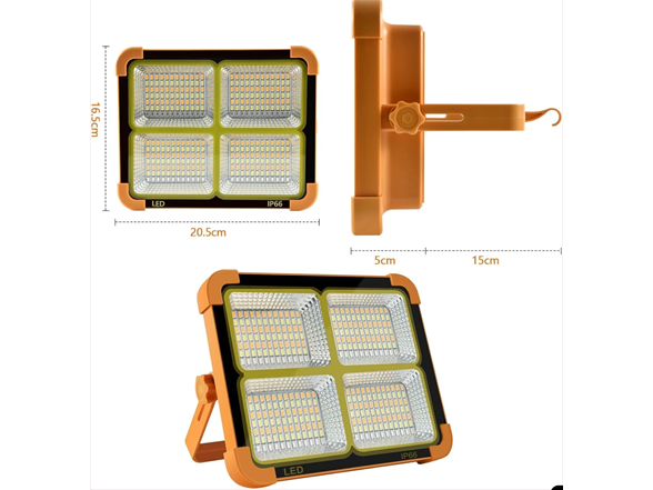 Hakol BH-1033-2 PACK Portable LED Solar Light 100W