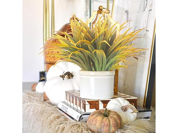 Grunyia 10Pcs Artificial Fall Plants