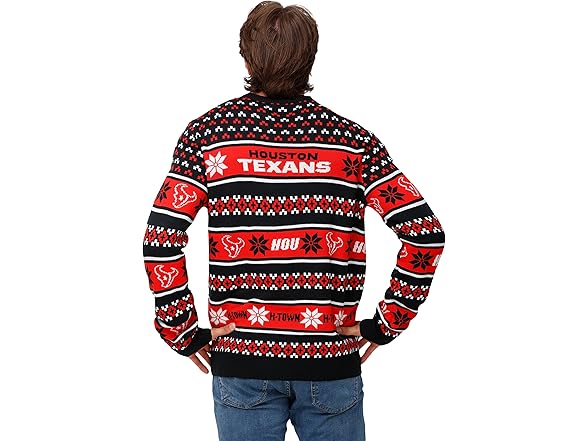 HOUSTON TEXANS Big Logo Ugly Sweater (M)