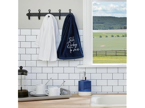 SKL Home Talk Derby 100% Cotton Embroidered 2pc Hand Towel Set