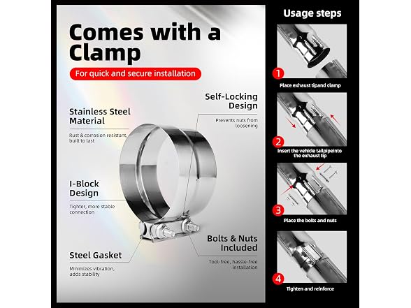 REWONIXAL Diesel Exhaust Tip Elbow
