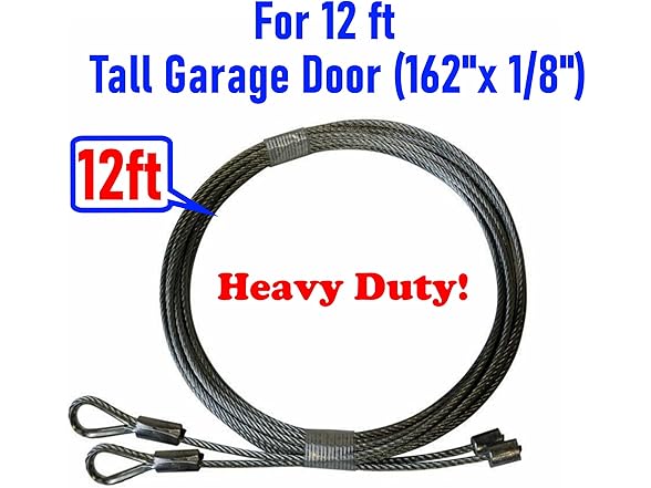 CARMATOR Pair of Garage Door Cables