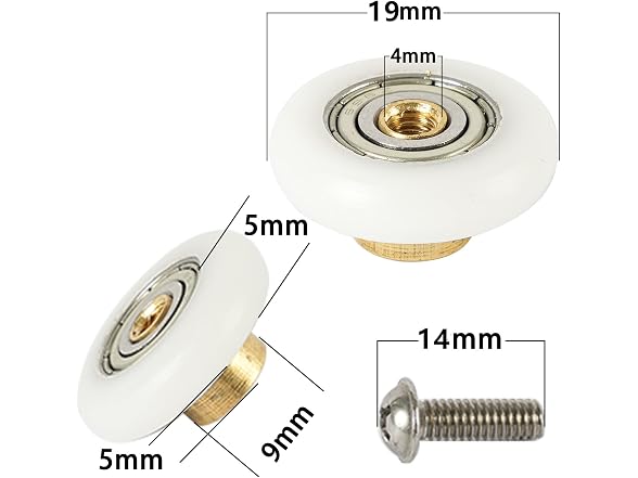 Aroakko 8pcs Bath Shower Door Cabins