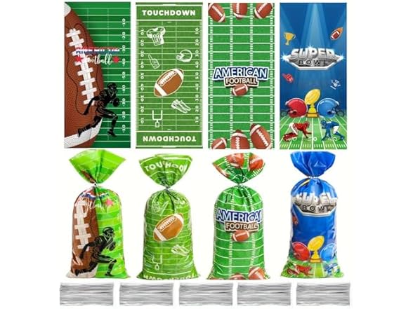 Rugby Candy Bags 50ct