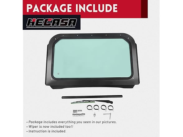 HECASA Windshield with Aluminum Frame
