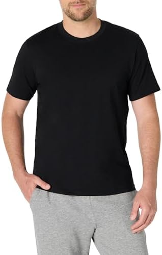 Amazon Essentials Men's Relaxed Fit T-Shirt, Black, Small