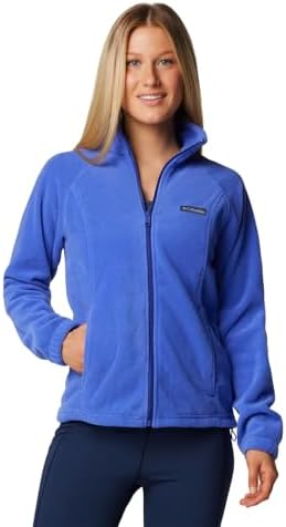 Columbia Womens Benton Springs Full Zip Fleece Jacket, Clematis Blue, X-Small