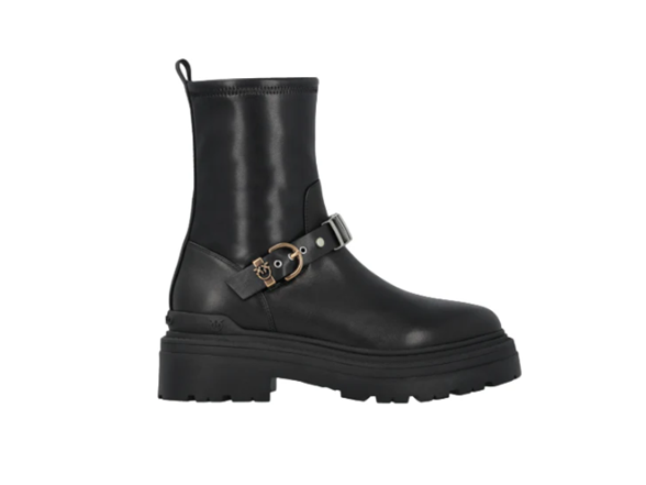 Pinko Mia 27 Leather Boots Black 41